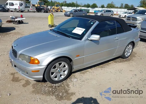 2001 BMW 325Ci z USA, uszkodzony, nr VIN WBABS33461JY52588